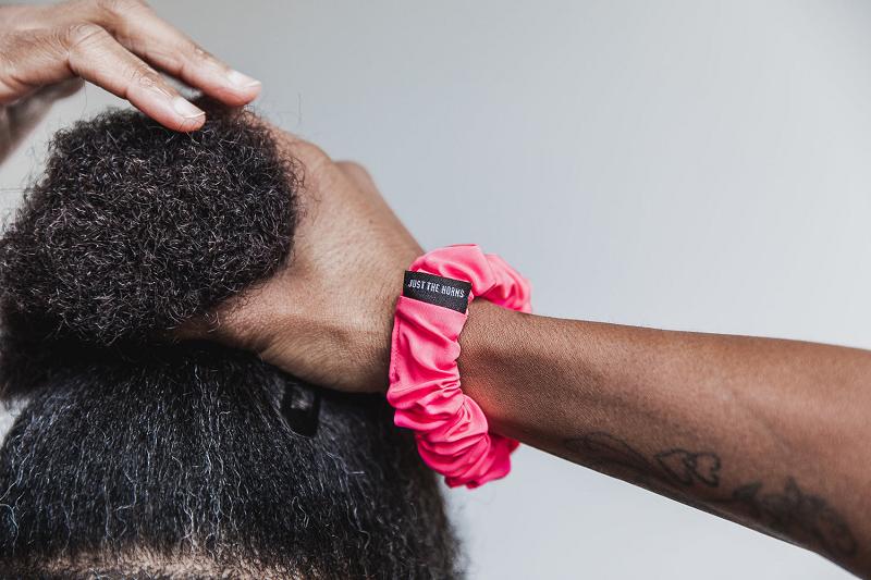 Men's Nobull Scrunchie (NEON) Hats Pink | SG E2588B